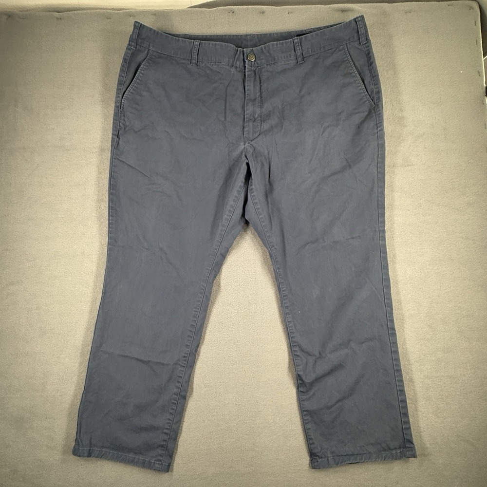 Bonobos Mens Straight Leg Chino Pants Grey 44x30 Stretch Cotton Bluish Gray